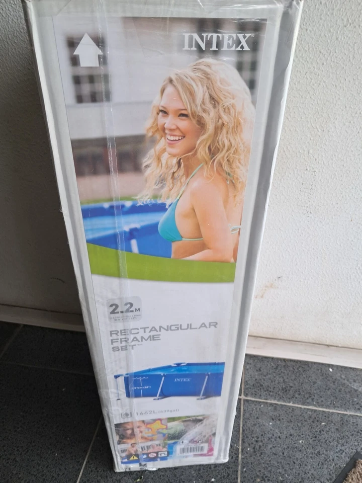 Intex Rectangular Frame Pool - Aufstellpool Rechteckig - 220 x 150 x 60 cm NEU - Bild 2 von 4