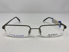 Autoflex 79 CHARCOAL 52-19-140 Light Gray Metal Half Rim Eyeglasses Frame JW87