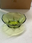 Anchor Hocking Swedish Modern Avocado Green Dip Replacement Bowl Scalloped Edge