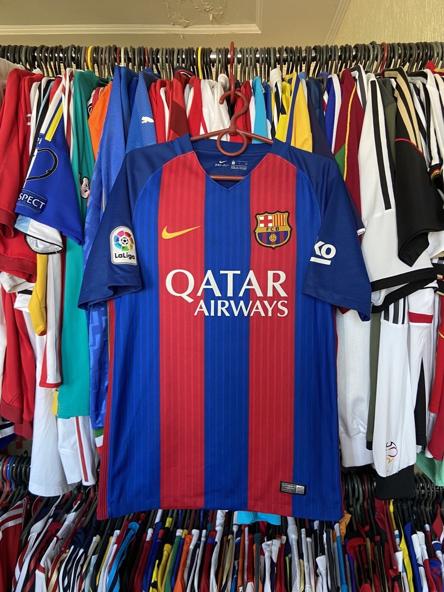 BARCELONA 2016 2017 HOME FOOTBALL SHIRT SOCCER JERSEY NIKE 776850