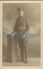 WW1 Army Pay Corps Soldier with pace stick Studio photo USA Studios 