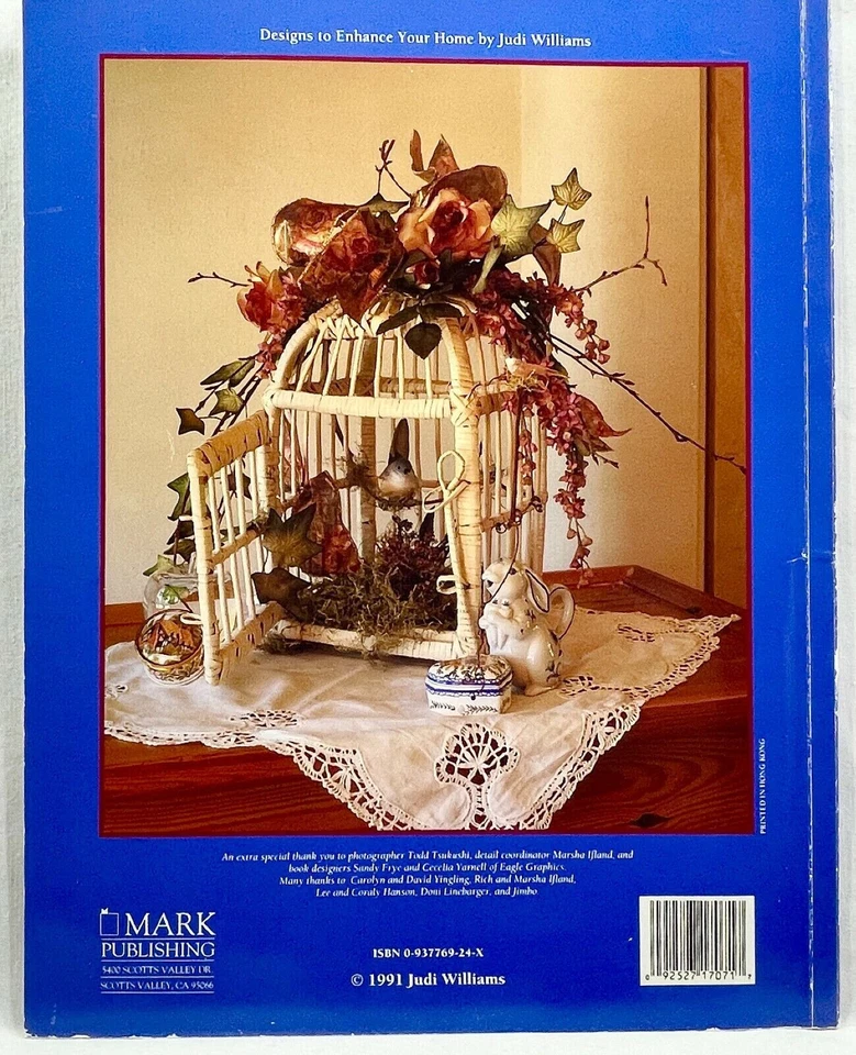 1991 Corone classiche e accenti di casa 17071 libro essiccato seta SC Judi Williams 10641 - Immagine 3 di 3