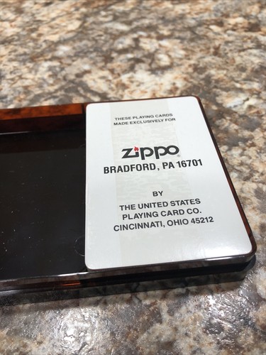 Zippo Branded Cards By Playing Card Co W/ Box Labeled TRW Made By Zippo Bradford - Picture 10 of 10