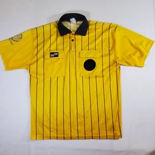 Official Sports International USSF Yellow VTG - L Soccer Football Referee Shirt