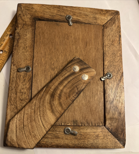Cornice portafoto tinto in legno di fienile rustico massello 9x 6 3/4" cabina di campagna - Foto 7 di 9