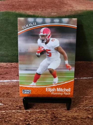 2021 Sage Premier Draft 🔥  Elijah Mitchell #105 Rookie RC ORANGE CASE HIT
