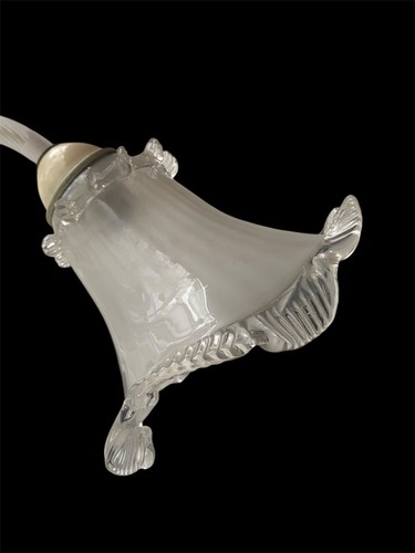 Eleganza senza tempo: lampadario in vetro di Murano bianco seta, 3 luci H 65x65 - Picture 8 of 8