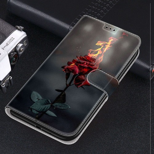 For Samsung Galaxy S25 S24 S23 S22 S21 S20+FE Ultra Painted PU Leather Flip Case - Picture 17 of 34