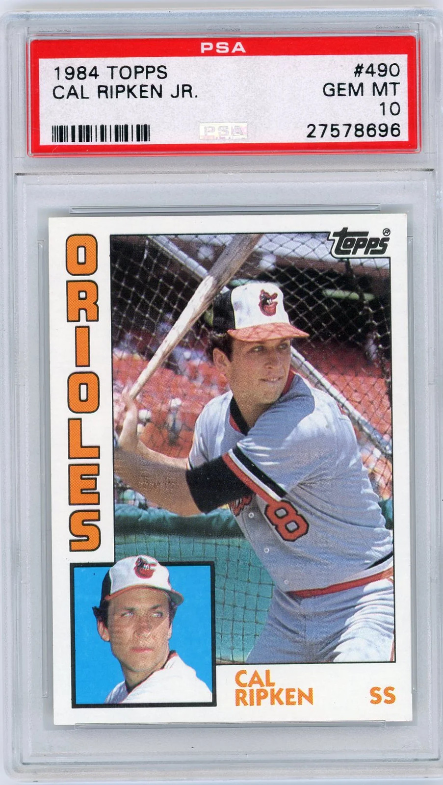Cal Ripken Jr. #490 Baseball Cards 1984 Topps trading card — raw and PSA graded price guide