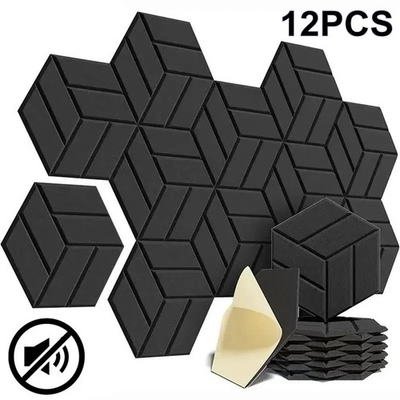 #ad #ad 12 Pack Soundproof Foam Panels Noise Reduction Acoustic Panels Self Adhesive Pad $25.96
