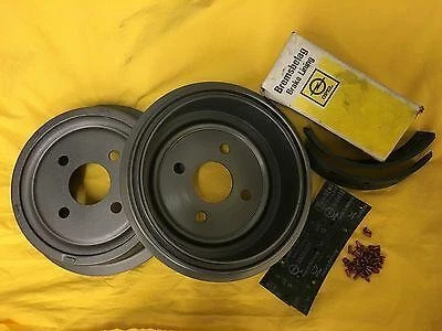 NEW SET brake drums pads Opel Olympia Rekord 1953/54/55/56/57 brake kit