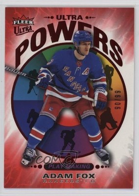 2025-26 Upper Deck Fleer Ultra Power Red 90/99 Adam Fox #UP8of25 0x7o