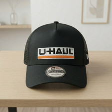 U-Haul Embroidered Black Mesh Back Trucker Ca...