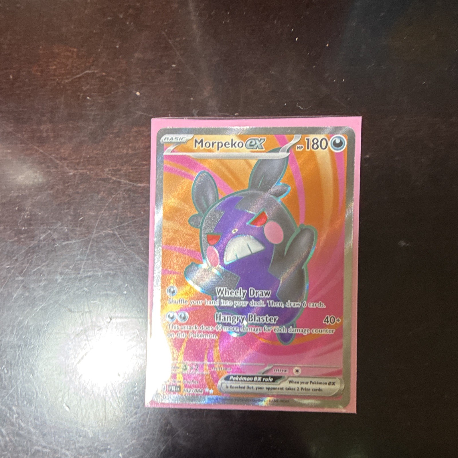 Morpeko ex 102/084 Pitch Black Full Art Holo Double Rare