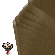 38 Sheets Cotton Wrapping Flower Paper Tissue Floral Bouquet Wraps Coffee