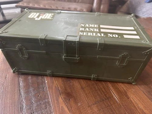 Hasbro Vintage 1997 GI JOE Foot Locker Storage Container Carry Case Plastic