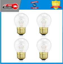 Oven Light Bulb 40 Watt, G45 Clear  High Temp 120V 415 Lumens E26