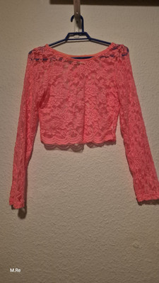 Top Damen Gr S Rosa Langarm 