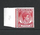 Malaya Straits GVI 8c Unissued Mint MNH