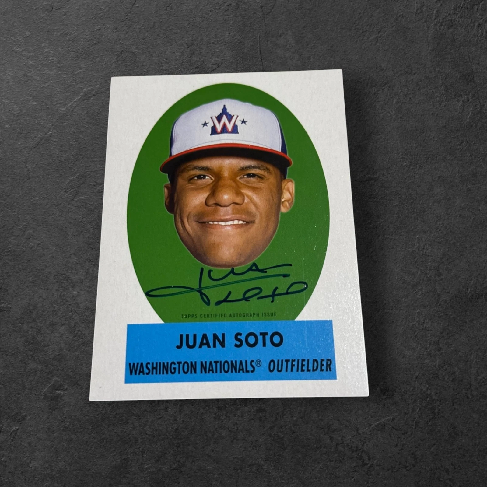 2021 Topps Archives - Juan Soto #TPOA-JS 1963 Topps Peel Off Autograph /150