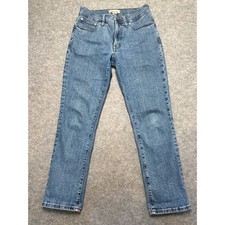 Madewell Perfect Vintage Straight Jeans Women  s 27 Blue Medium Wash High Rise