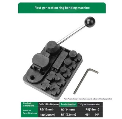 Manual Ring Bender Gold, Silver and Copper Ring Forming Machine Ring Tool Kit
