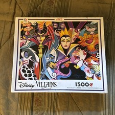 NEW  Disney Villains Jigsaw Puzzle, Ceaco 1500 Pieces 32" x 24"  Sealed 