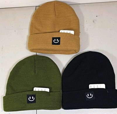 3 Pack Toddler Beanie Cap Boys Girls Kids Winter Knit Warm Hats
