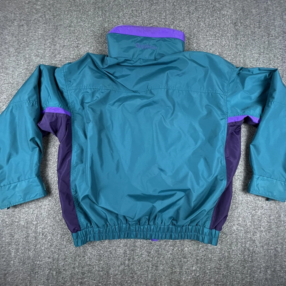 Chaqueta de Colección Columbia Bugaboo Hombres Grande Verde Azulado Púrpura Cremallera Solo Esquí Shell Años 90 Foto 2 de 4