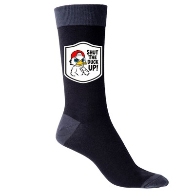 Shut The Duck Up schwarze Herrensocken Geburtstag lustig Witz Geschenk 