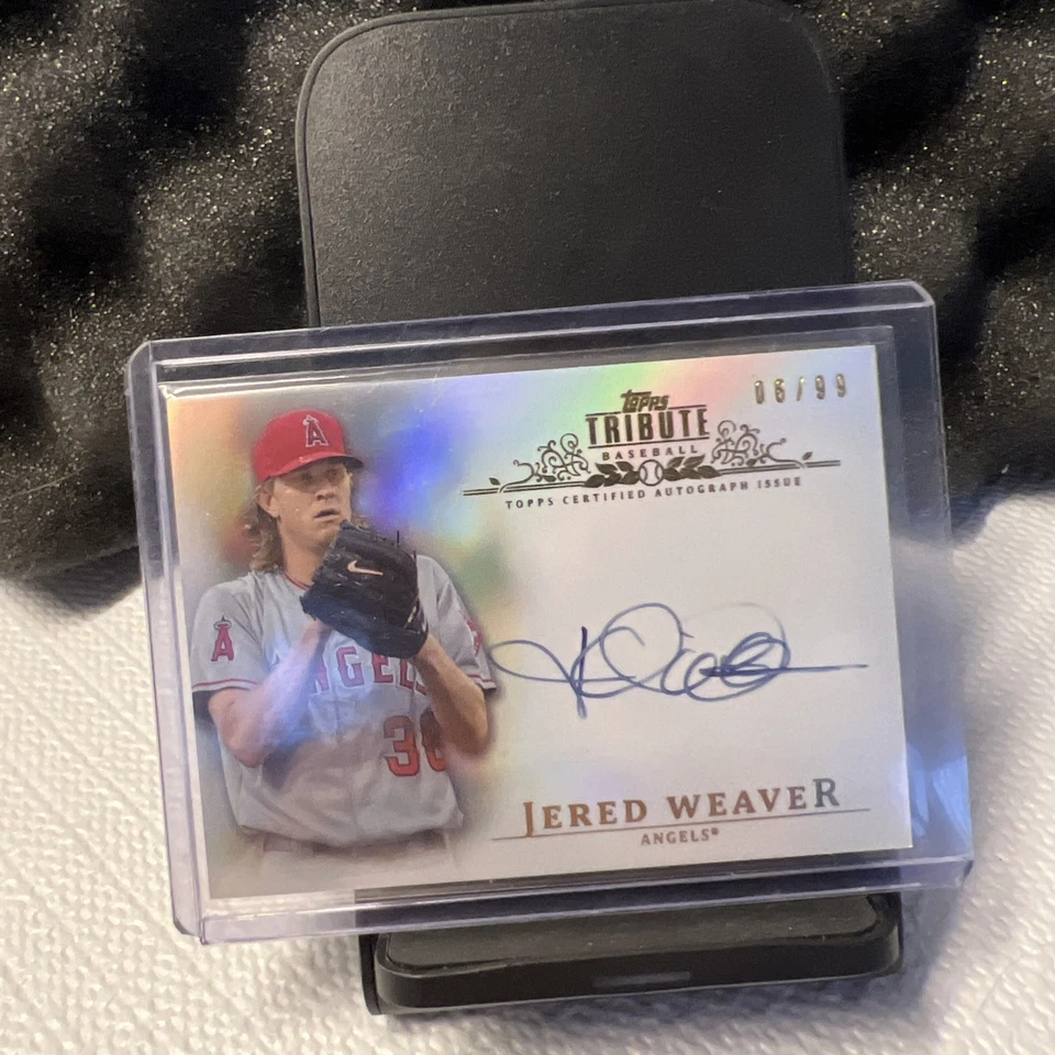 Topps Tribute 2013 - Jered Weaver #TA-JW automático/99 Foto 3 de 4