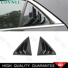Cubierta de persiana de ventana lateral de fibra de carbono ABS para Chrysler 300C 2011-2023 2*