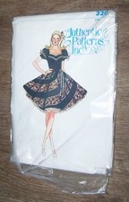 Authentic Patterns Inc 320 Square Dance Dress Misses 18 20 40 UNCUT Vintage NOS