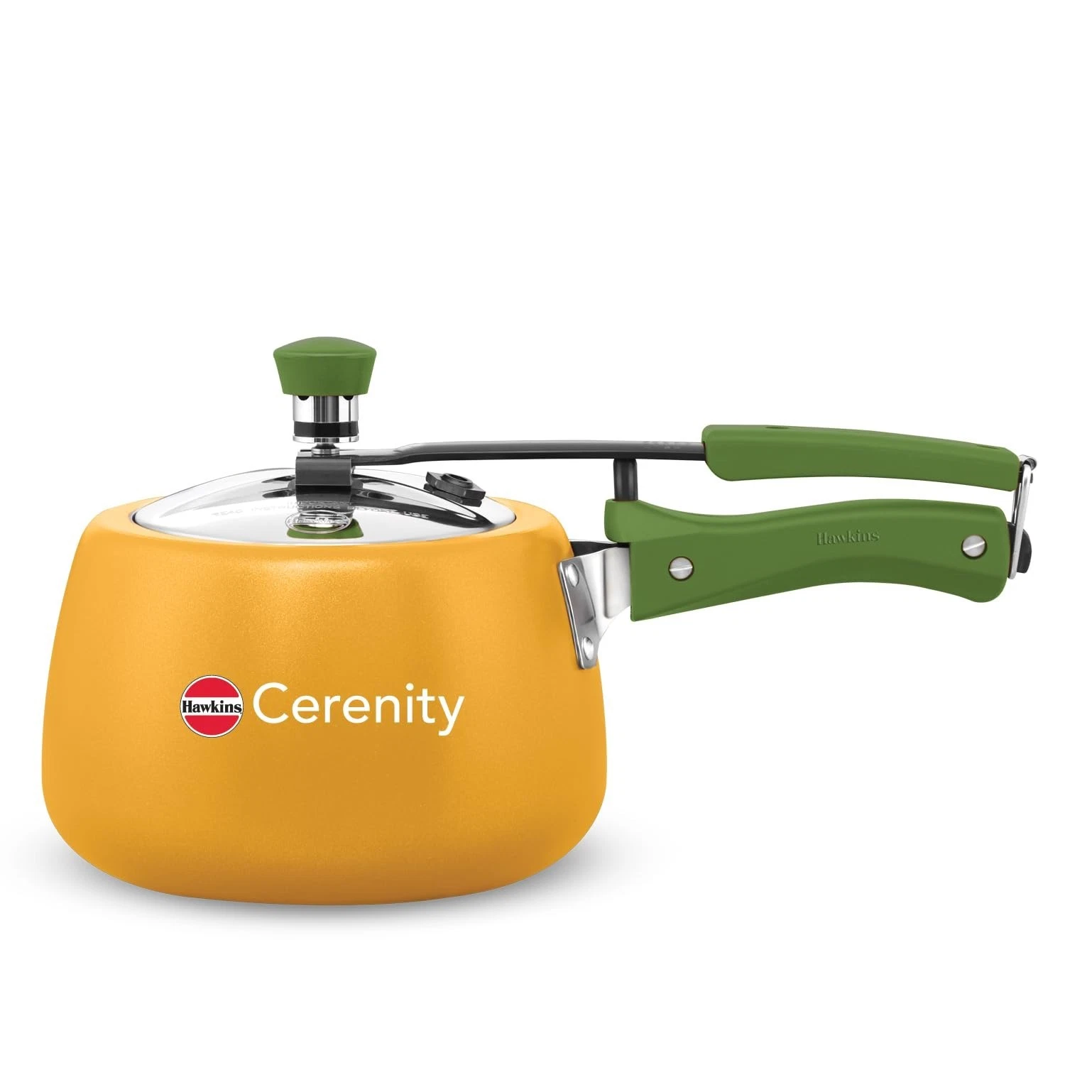 Hawkins 3L Ceramic Cooker, Gas Induction Compatible, Mustard Yellow