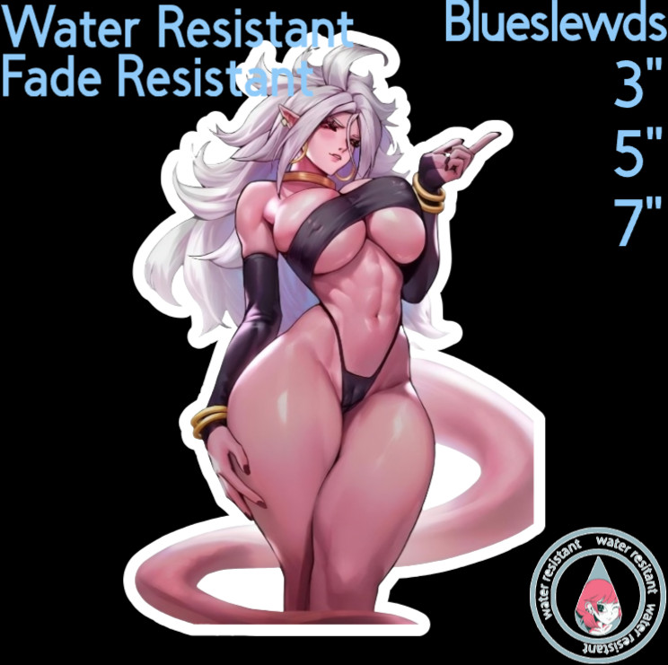 Dragon Ball Z Android 21 3" / 5" / 7" Waifu Lewd Anime Lapto