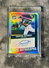 Daulton Jefferies 2021 Optic Baseball Optic Signatures Silver Holo Prizm Auto