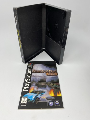 Destruction Derby Longbox Sony PlayStation 1 PS1 Box & Manual Only No Game - Picture 7 of 10