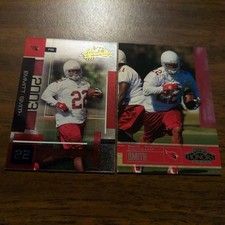 2 Emmitt Smith CARDINALS 2003 Playoff HONORS #32 & MEMORABILIA #67 NFL Cards