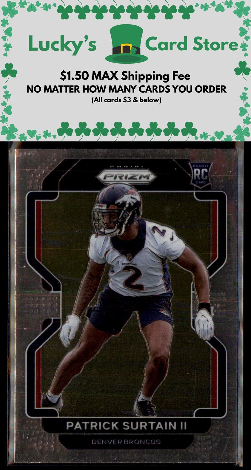 2021 Panini Prizm #374 Patrick Surtain II Rookie