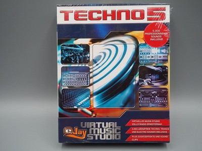 Techno 5 Virtual Music Studio PC neu sealed Musik Software Rarität Retro