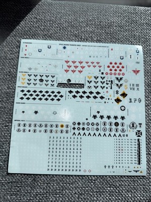 Warhammer 40k Space Marines transfer sheet - New OOP-Several Factions 2023