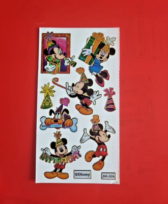 Sticker  Disney Vintage 90er,Original Bogen  Stickeralbum Aufkleber Gold Rand  