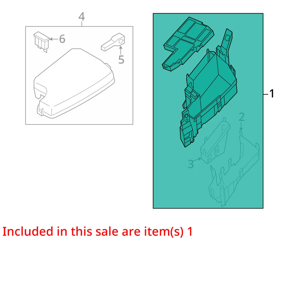 Fuse Box Engine Fits 13-23 MAZDA CX-5 2153838 - Image 3 of 4