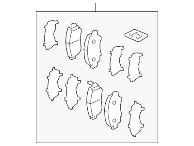 Genuine Honda Brake Pads Front 45022-T0A-A01