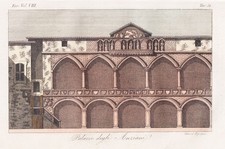Loggia degli Osii Milano Milano Milano Italia Italy incisione Ferrario 1830