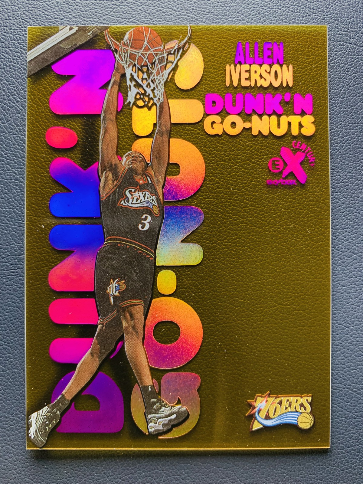 1998-99 Skybox E-X Century Allen Iverson #5DG Dunk 'N Go-Nuts SSP