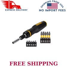 DEWALT Max Fit Telescoping Ratcheting Multi-Bit Combination Screwdriver Set 10P