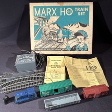 Vintage MARX HO Scale Train 16450 Set with Original Box