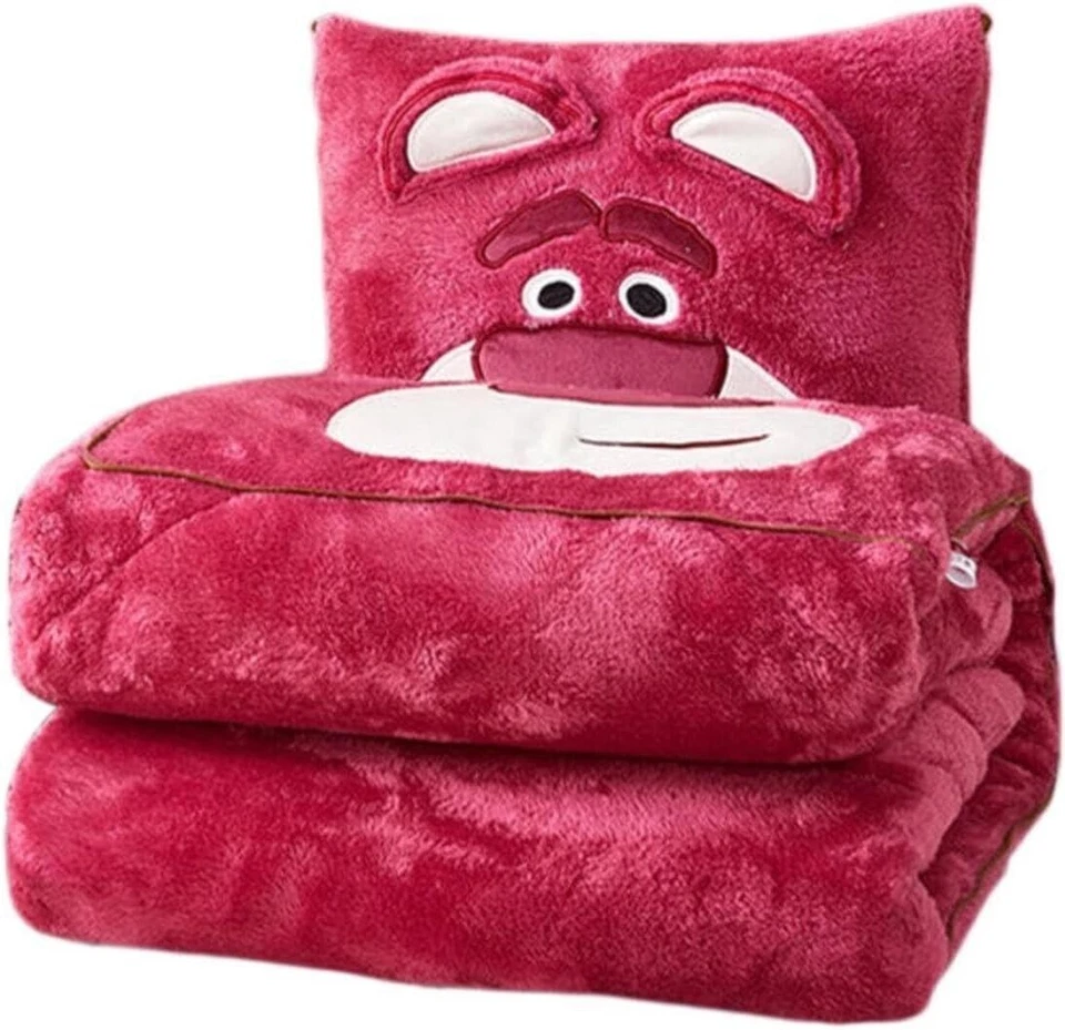 Warme Decke 2in1 Flanell Decken Kissen Stitch Weiche Schlafdecke Kuscheldecken💖 - Bild 2 von 4