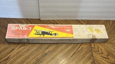 Vintage 1950s SIG SPAD-7 Balsa Wood Control Line Airplane Kit Incomplete